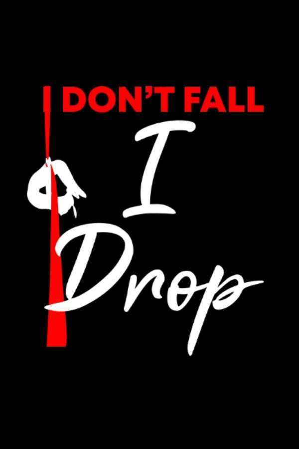 I dont fall I drop: Aerial Yoga Lined Book, Aerial Gymnastic Book, Aerial Silk Dancer Book Lined, Aerial Ribbon Lined Book, Aerialist Book Lined, ... Book Lined, Aerial Contortion Book Lined