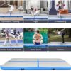 Air Track Tumbling Mat for Gymnastics 10ft Tumble Track Air Mat for Kids Home Training Exercise - Image 6