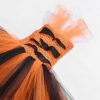 LUCKYGAL Girls Tiger Costume Halloween Tutu Dresses Animal Outfits Party Clothes with Ears Headband Bowtie Tail - Image 3