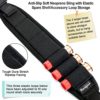 HUNTPAL Slip On Non-Swivel Anti-Slip 12 Gauge Shotgun Sling with Silicone Dot Coating Accessories Ammo Shell Holder and Thumb Loop, Universal Airsoft Rifle Sling Shotgun Strap with Length Adjuster - Image 2