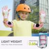 OutdoorMaster Teenagers/kids Elbow Pads and Knee Pads for Kids - 6-In-1 Set for Protective Gear Sets with Youth Shin Guards and Wrist Straps for Kids Bike and Kids Skateboard etc - Image 7