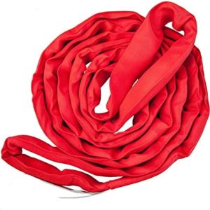 VULCAN Round Sling - Heavy Duty - 10 Foot - Red - Safe Working Load of 13,200 lbs. (V), 10,600 lbs. (C) and 26,400 lbs. (B)