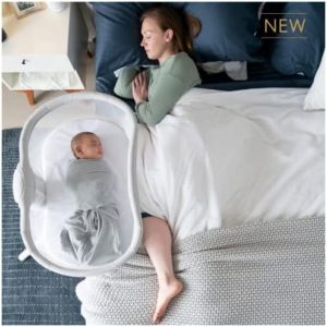 Halo BassiNest Swivel Sleeper 3.0, Baby Bassinet, Grey