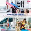 Resistance Bands Set, Ankle Resistance Bands with Cuffs, Exercise Bands for Physical Therapy, Strength Training, Yoga, Pilates, Stretching, Kickbacks Hip Gluteus Training Exercises - Image 4