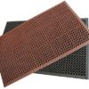 Rubber-Cal 03_122_WBK 1/2-inch Dura Chef Anti-Slip Rubber Kitchen Mat, 1/2" x 36" x 60", Black - Image 2