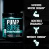 Pumpsurge Caffeine Free Preworkout for Men & Women - Stim Free Pre Workout Powder, Nitric Oxide Pump Pre Workout, & Nootropic Supplement - Intense Pumps, Laser Focus - 20 Servings, Strawberry Lemonade - Image 4
