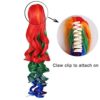 ColorGround Long Curly Cosplay Wig with 2 Ponytails(Rainbow Color) - Image 8