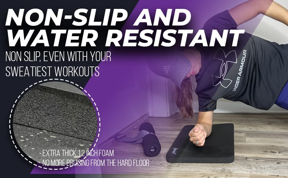 Nordstick Nordic Curl Knee Pad - Premium Soft Feel and Extra Thick 1.2" (30.5mm) - Pad Provides Cushion for Knees and Elbows - Durable & Portable Exercise Mat For Many Workouts And Everyday Tasks - Image 4