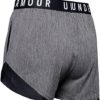 Under Armour Women's Play Up Short 3.0 - Twist , Black (001)/White , Medium - Image 6