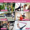 Resistance Bands Exercise Workout Bands Set for Women and Men, 5 Pcs Fitness Bands, Gym Stretch Bands with Instruction Guide and Carry Bag - Image 6