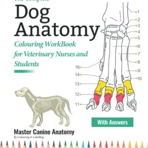The Complete Dog Anatomy Colouring WorkBook For Veterinary Nurses and Students - Master Canine Anatomy By Learning and Colouring: The Perfect ... | Gifts & Presents For VET Dog Lovers, Girls