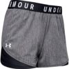 Under Armour Women's Play Up Short 3.0 - Twist , Black (001)/White , Medium - Image 5