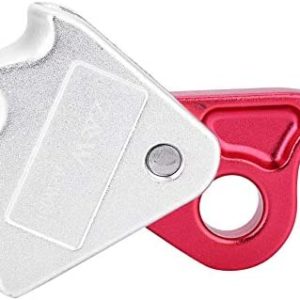 Rock Climbing Descender, 15KN Self-Braking Stop Descender for 9-12mm Rope Rescue Descender Rappel Ring Climbing Gear