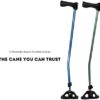 Dynamo Swing Cane – Walking Cane for Men & Women, Lightweight, Heavy Duty, Articulating Tip, All-Terrain, Adjustable, Super Soft Ergonomic Grip, for Seniors & Adults, Multi-Color - Image 3