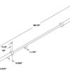 7 Foot Chrome Olympic Weight Bar By Deltyech Fitness - Image 5