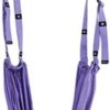 Yoga Stretching Strap, Adjustable Height Leg Stretcher Waist Back Stretch Band Aerial Yoga, Anti-gravity Inversion Exercises Door Flexibility Tensile Trainer for Rehab Pilates Dance Splits (Purple) - Image 9