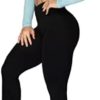 Sunzel Flare Leggings, Crossover Yoga Pants with Tummy Control, High-Waisted and Wide Leg - Image 6