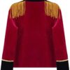 TiaoBug Kids Girls Boys Drum Major Costume Marching Band Uniform Tassel Red Circus Ringmaster Jacket Halloween Costumes - Image 5