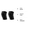 Nike Vapor Elite Pro Volleyball Knee Pads - Unisex (M/L, BLACK) - Image 2
