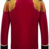 TiaoBug Kids Girls Boys Drum Major Costume Marching Band Uniform Tassel Red Circus Ringmaster Jacket Halloween Costumes - Image 2