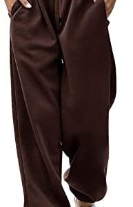 DUOWEI Wide Leg Pants Plus Size Women Cargo Pants Casual High Waist Jogger Pant Loose Outdoor Twill Trousers Fancy Women