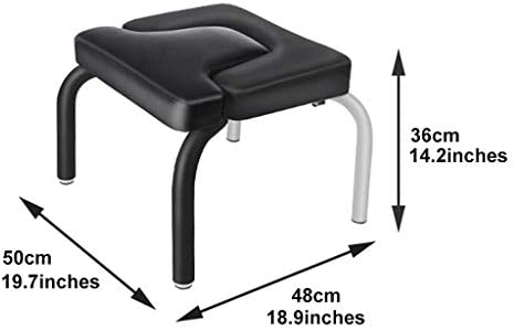 Priority Culture Inversion Bench Yoga Headstand Bench Handstand Machine Can Support 440 Lbs Treat Low Back Pain Inversion Chair (Color : Black, Size : 504836cm) - Image 7