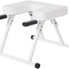 ZIMGOD Foldable Yoga Headstand Bench, White Yoga Inversion Chair Bench with Yoga Mat, 2 Handles Inverted Yoga Stool for Handstands/Women/Gym - Image 2