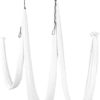 HECASA 12M Yoga Swing Silk Fabric Aerial Yoga Hammock Kit w/Daisy Chain O-Ring White 13.12 Yards - Image 6