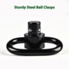 EZshoot Picatinny Sling Mount 2PCS, 360° Rotation Picatinny Rail Sling Attachment, Sling Swivel with QD Picatinny Rail Mount and Push Button for 2 Point Sling, Low Profile Rail Sling Mount - Image 4