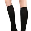 DOOVID Casual Knee High Socks for Women Tube Socks Elasticity Athletic Socks Thin Stripe Knee High Stockings - Image 2
