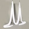 HECASA 12M Yoga Swing Silk Fabric Aerial Yoga Hammock Kit w/Daisy Chain O-Ring White 13.12 Yards - Image 9