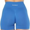 AUROLA Dream Collection Workout Shorts for Women High Waist Seamless Scrunch Athletic Running Gym Yoga Active Shorts Black - Image 3