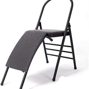 Yoga Auxiliary Chair with Lumbar Back Bold Strengthen Folding Chair Yoga Sub Assistive Yoga Stool Heightening Yoga Chair Auxiliary Chair