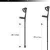 BeneCane Forearm Canes Lightweight Arm Crutch Adjustable Ergonomic Comfortable on Wrist Non Skid Rubber Tips - Image 2