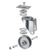 HANDSAMMU 4 inch Indutstrial Casters- Semi Steel Cast Iron Swivel Casters, Heavy Duty Casters with 1600 lb Capacity, Metal Casters for Cart Workbench Furniture(4 Swivel) - Image 5