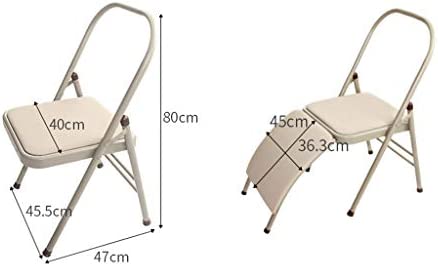 Folding Yoga Chair, Yoga Inverted Trainer, 36.3 MM Widened Lumbar Support - Detachable, Reduced Fatigue, Enhanced Body Safety, Easy to Install (3 Models, Size 45.5 47 80CM) - Image 2