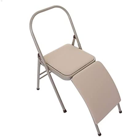 Folding Yoga Chair, Yoga Inverted Trainer, 36.3 MM Widened Lumbar Support - Detachable, Reduced Fatigue, Enhanced Body Safety, Easy to Install (3 Models, Size 45.5 47 80CM)