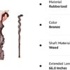 MUUL-WHCH Wood Cane with Supportive Curved Handle, Exquisite Carving Walking Canes, Handmade Carved Sticks, Ebony Crutch Stick Gift for Men and Women - Image 8