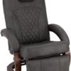 RecPro Nash 28" RV Euro Chair Recliner | Modern Design | RV Furniture | Swivel Base | Recliner Chair (2 Chairs, Gunmetal) - Image 2
