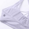 CRZ YOGA Women's Strappy Sports Bra - Criss Cross Back Padded Low Impact Sexy Cute Workout Yoga Bra - Image 6