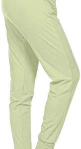 Leggings Depot Women's Printed Solid Activewear Jogger Track Cuff Sweatpants