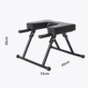 NASTON Yoga Headstand Bench, Foldable Inversion Chair with Armrests, for Home Gym Yoga Studio,White,495136cm - Image 3