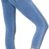 No nonsense Women's Classic Denim Capri Legging with Pockets - Image 2