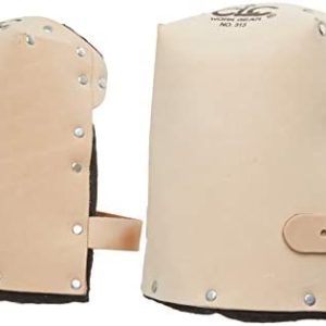 CLC Custom Leathercraft 313 Heavy Duty Leather Kneepads, Double Thick Lining, Tan