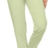 Leggings Depot Women's Printed Solid Activewear Jogger Track Cuff Sweatpants - Image 2