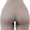 OMKAGI Women Cross Waist Workout Shorts with Pockets 4" Ribbed High Waisted Yoga Biker Shorts - Image 4