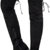Thigh High Socks for Women Cable Knit Over the Knee Boot Socks, Long Warm Leg Warmers Winter - Image 2