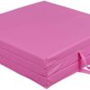 BBBuy 6' x 2' Tri-Fold Folding Exercise Gym Mat Thick Foam for Gymnastics Panel Aerobics Yoga Martial Arts MMA Stretching Core Workouts w/Carrying Han - Image 2