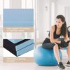 Gymnastics Mat Exercise Mats Workout Mat with Carrying Handle, Anti-Tear Lightweight Exercise Mat Folding Extra Thick Tumbling Mats Indoor/Outdoor Gymnastics Equipment for Kids Adults - Image 4