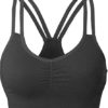 AKAMC Women's Removable Padded Strappy Sports Bra Yoga Tops Activewear for Women - Image 4